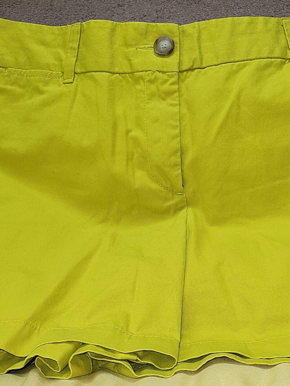 Women's LOFT Mustard Yellow Cotton Blend Shorts